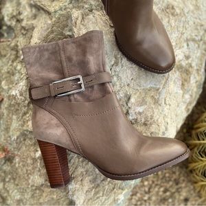 Leather + Suede Heeled Boot ⭐️ NWT by Clarks